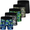 CSYER Boys Cotton Boxer Briefs Underwear Mesh Performance Sport Boxer Briefs for Big Boy with Fly 5 Pack 14-16 view 1