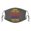 Custom Kids Face Mask Scarf Adjustable Balaclavas Customized Logo/Image/Text Mask Face Covers for Sport Outdoor Charcoal view 1