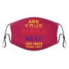 1-100 Pcs Custom Kids Reusable Breathable Face Mask Mouth Cloth Fabric Washable Masls for Sports Outdoor Party Fuchsia view 1