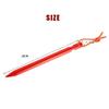 Aluminum Tent Stakes Pegs, 10-Pack Ground Pegs with Ropes Stakes Pegs for Backpacking Camping Tents Hammocks and Canopy - Red view 3