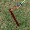 Aluminum Tent Stakes Pegs, 10-Pack Ground Pegs with Ropes Stakes Pegs for Backpacking Camping Tents Hammocks and Canopy - Red view 4