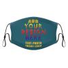 Custom Kids Face Mask Scarf Adjustable Balaclavas Customized Logo/Image/Text Mask Face Covers for Sport Outdoor Blue Green view 1