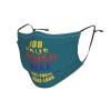 Custom Kids Face Mask Scarf Adjustable Balaclavas Customized Logo/Image/Text Mask Face Covers for Sport Outdoor Blue Green view 2