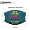 Custom Kids Face Mask Scarf Adjustable Balaclavas Customized Logo/Image/Text Mask Face Covers for Sport Outdoor Blue Green view 3