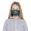 Custom Kids Face Mask Scarf Adjustable Balaclavas Customized Logo/Image/Text Mask Face Covers for Sport Outdoor Blue Green view 4