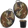 Lewtemi 2 Pcs 5 Gallon Bucket Seats 360 Degree Swivel Bucket Seat Thick Green Camouflage Padded Cushion Lid with Waterproof Cover for Dove Duck Hunting Fishing Baseball Gardening and Camping view 1