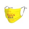 Custom Kids Face Mask Scarf Adjustable Balaclavas Customized Logo/Image/Text Mask Face Covers for Sport Outdoor Yellow view 2