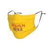 Custom Kids Face Mask Scarf Adjustable Balaclavas Customized Logo/Image/Text Mask Face Covers for Sport Outdoor Orange Yellow view 2