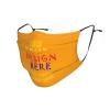 Custom Kids Face Mask Scarf Adjustable Balaclavas Customized Logo/Image/Text Mask Face Covers for Sport Outdoor Gold view 2