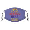 Custom Kids Face Mask Scarf Adjustable Balaclavas Customized Logo/Image/Text Mask Face Covers for Sport Outdoor Violet view 1