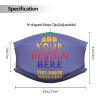 Custom Kids Face Mask Scarf Adjustable Balaclavas Customized Logo/Image/Text Mask Face Covers for Sport Outdoor Violet view 3