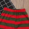 Ikevan Toddler Kids Baby Boys Girls Suit PJ's Pajamas Christmas Sleepwear Striped Deer Boys Fleece Pajamas Size 5 view 2