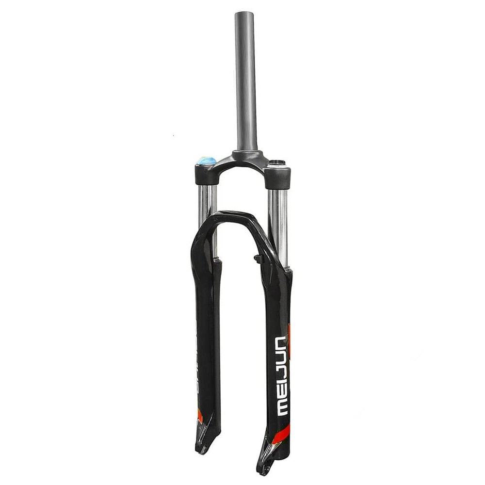 HSQMA 27.5'' Mountain Bike Suspension Fork 100mm Travel Bike Oil Spring Fork 1-1/8" Straight Tube Front Fork Disc Brake QR Manual Lockout