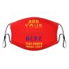 1-100 Pcs Custom Kids Reusable Breathable Face Mask Mouth Cloth Fabric Washable Masls for Sports Outdoor Party Red view 1