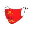 1-100 Pcs Custom Kids Reusable Breathable Face Mask Mouth Cloth Fabric Washable Masls for Sports Outdoor Party Red view 2