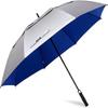 G4Free 47 Inch UV Protection Golf Umbrella Auto Open Vented Double Canopy Oversize Extra Large Windproof Sun Rain Umbrellas (Silver/Blue) view 1