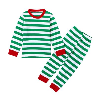 Ikevan Toddler Kids Baby Boys Girls Sets PJ's Pajamas Christmas Sleepwear Striped T-shirt Pants Outfits 6t Robe Boys