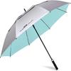 G4Free 47 inch UV Protection Golf Umbrella, Auto Open Vented Double Canopy Large Windproof Sun Rain Umbrellas (Silver/Lake Blue) view 4