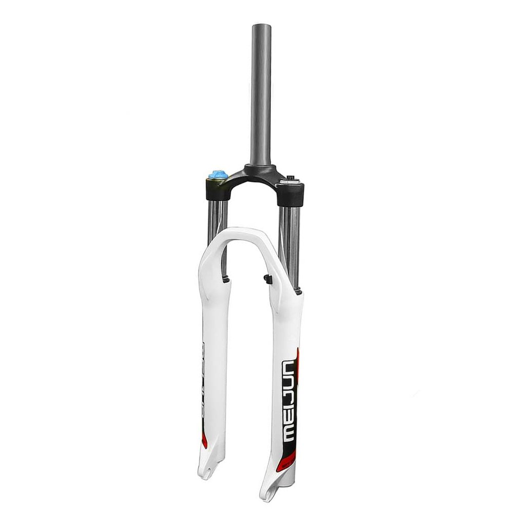 HSQMA 27.5'' Mountain Bike Suspension Fork 100mm Travel Bike Oil Spring Fork 1-1/8" Straight Tube Front Fork Disc Brake QR Manual Lockout