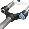 HSQMA 27.5'' Mountain Bike Suspension Fork 100mm Travel Bike Oil Spring Fork 1-1/8" Straight Tube Front Fork Disc Brake QR Manual Lockout view 3