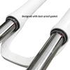 HSQMA 27.5'' Mountain Bike Suspension Fork 100mm Travel Bike Oil Spring Fork 1-1/8" Straight Tube Front Fork Disc Brake QR Manual Lockout view 4