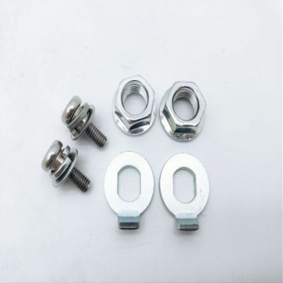 6 Pcs Front Motor Nut Rear Wheel Bolt Screw for Xiaomi M365 1S Pro2 Electric Scooter Steel Silver Nuts Washers Accessories
