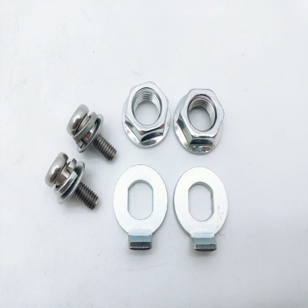6 Pcs Front Motor Nut Rear Wheel Bolt Screw for Xiaomi M365 1S Pro2 Electric Scooter Steel Silver Nuts Washers Accessories