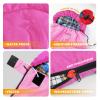 KANYAK Pink Sleeping Bag with Carry Bag, Warm Washable and Skin-Friendly Camping Sleeping Bag for Festival Sleep-Outs or Outdoor Adventures view 3