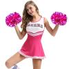 Extpro 6Pcs Cheerleading Pom Poms Matte Metallic Foil Cheer Pompoms with Baton Handle, Kids Adults Team Spirit Cheering Stuff for Sports Games Carnival (Laser Silver) view 4