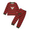 Ikevan Toddler Kids Baby Boys Girls Suit PJ's Pajamas Christmas Sleepwear Striped Deer Boys Fleece Pajamas Size 5 view 1
