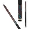 Action Fractal Billiards Pool Cue Stick - Walnut w/Aqua - 19oz view 2