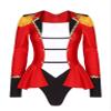 Moggemol Women's Circus Ringmaster Costume Ringleader Cosplay Bodysuit Stage Shows Halloween Fancy Dress Up Red Small