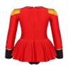 Moggemol Women's Circus Ringmaster Costume Ringleader Cosplay Bodysuit Stage Shows Halloween Fancy Dress Up Red Small view 2