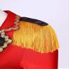 Moggemol Women's Circus Ringmaster Costume Ringleader Cosplay Bodysuit Stage Shows Halloween Fancy Dress Up Red Small view 4