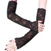 Ellylian Lace Arm Sleeves, Women'S Floral Lace Sleeves Hollow Out Long Sunscreen Gloves Fingerless Driving Gloves view 1