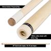 Action Fractal Billiards Pool Cue Stick - Grey w/Blue & White Points - 20oz view 4