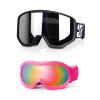EXP VISION Ski Goggles Anti-Fog Child Snowboard Goggles with UV Protection, Over The Glasses Snow Goggles for Adult Kids view 1