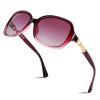 FEISEDY Vintage Square Polarized Sunglasses for Women UV400 Travel Driving Fashion Arcuate Sunglasses B2526 view 1
