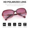 FEISEDY Vintage Square Polarized Sunglasses for Women UV400 Travel Driving Fashion Arcuate Sunglasses B2526 view 3