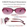 FEISEDY Vintage Square Polarized Sunglasses for Women UV400 Travel Driving Fashion Arcuate Sunglasses B2526 view 4
