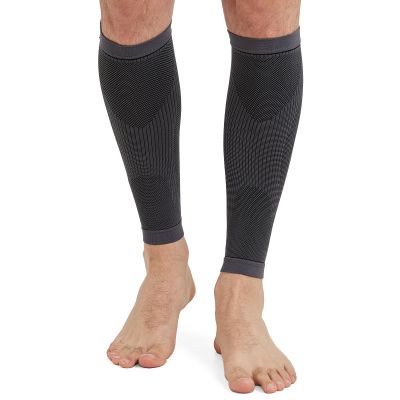 KEKING Calf Compression Sleeves for Men Women, Leg Compression Sleeves, Footless Compression Socks for Running, Shin Splint Support for Sports, Varicose Vein Treatment Legs & Pain Relief, Gray XXL