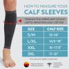 KEKING Calf Compression Sleeves for Men Women, Leg Compression Sleeves, Footless Compression Socks for Running, Shin Splint Support for Sports, Varicose Vein Treatment Legs & Pain Relief, Gray XXL view 2