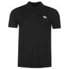 Polo Shirts for Men Moose Silhouette Embroidered Short Sleeve Mens Polo Shirts (Black,Medium,Medium) view 1
