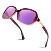 FEISEDY Vintage Square Polarized Sunglasses for Women UV400 Travel Driving Fashion Arcuate Sunglasses B2526 view 1