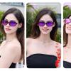 FEISEDY Vintage Square Polarized Sunglasses for Women UV400 Travel Driving Fashion Arcuate Sunglasses B2526 view 3