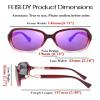 FEISEDY Vintage Square Polarized Sunglasses for Women UV400 Travel Driving Fashion Arcuate Sunglasses B2526 view 4