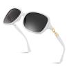 FEISEDY Vintage Square Polarized Sunglasses for Women UV400 Travel Driving Fashion Arcuate Sunglasses B2526 view 1