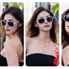 FEISEDY Vintage Square Polarized Sunglasses for Women UV400 Travel Driving Fashion Arcuate Sunglasses B2526 view 2