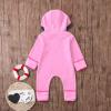 Baby Clothes Boy Boy Jumpsuit Girl Fleece Coat Footed Infant Romper Hooded Baby Ears Bear Girls Coat&jacket view 3