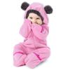 Baby Clothes Boy Boy Jumpsuit Girl Fleece Coat Footed Infant Romper Hooded Baby Ears Bear Girls Coat&jacket view 4